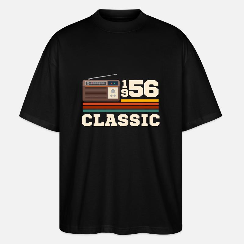Jubiläum 1956 Retro-Klassiker - Stanley/Stella Oversized Unisex Bio T-Shirt Blaster 2.0 - Schwarz