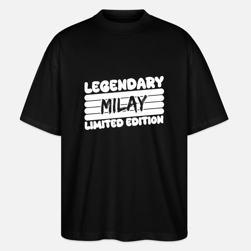 Name Milay - Stanley/Stella Oversized Unisex Organic T-shirt Blaster 2.0 - black