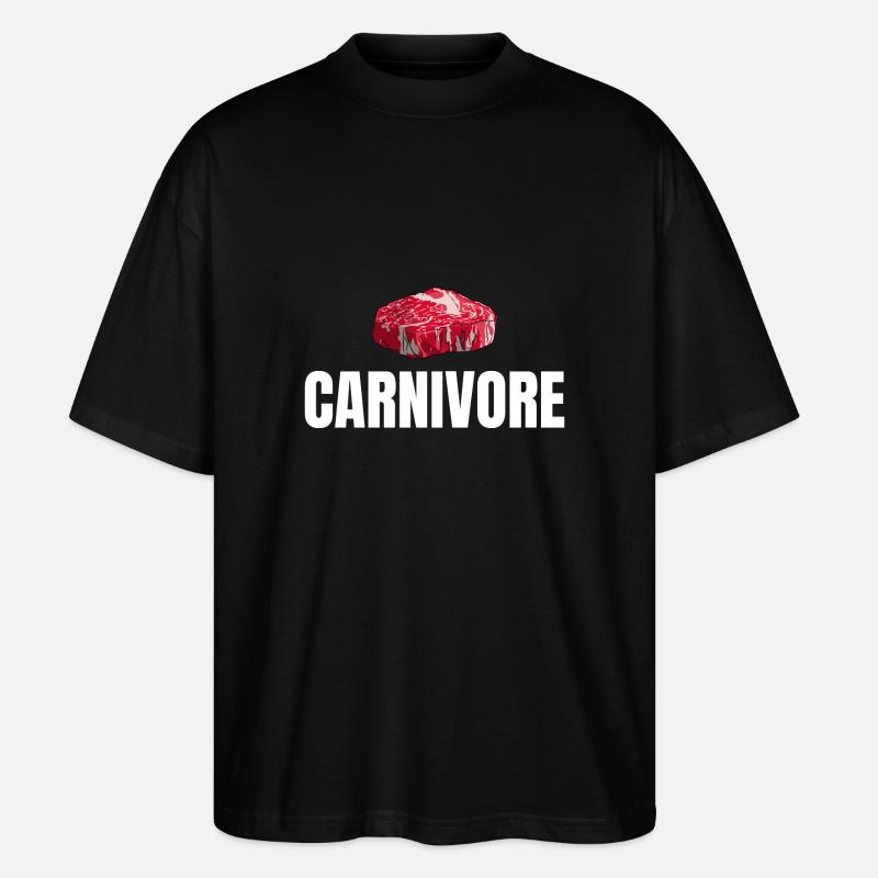 Carnivore Meat BBQ Lover - Stanley/Stella Oversized Unisex Bio T-Shirt Blaster 2.0 - Schwarz