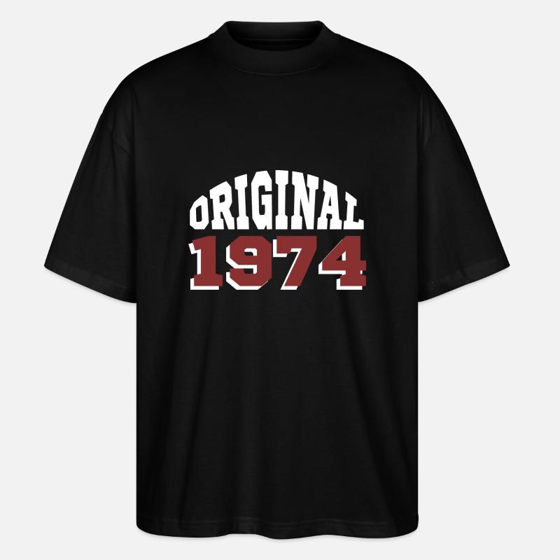 Original 1974 - Stanley/Stella Oversized Unisex Bio T-Shirt Blaster 2.0 - Schwarz