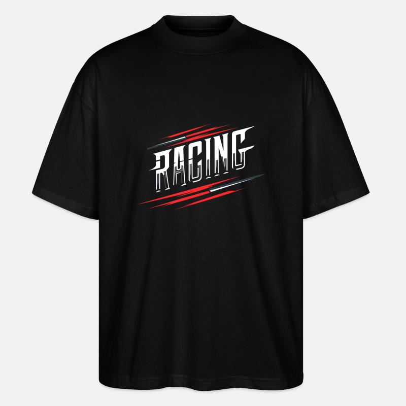 Racing 1 - Stanley/Stella Oversized Unisex Bio T-Shirt Blaster 2.0 - Schwarz