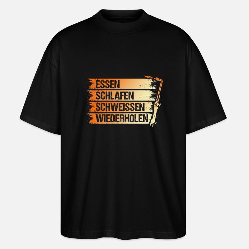 Soudage Soudeurs Soudeurs - T-shirt bio Blaster 2.0 coupe oversize Stanley/Stella Unisexe - noir