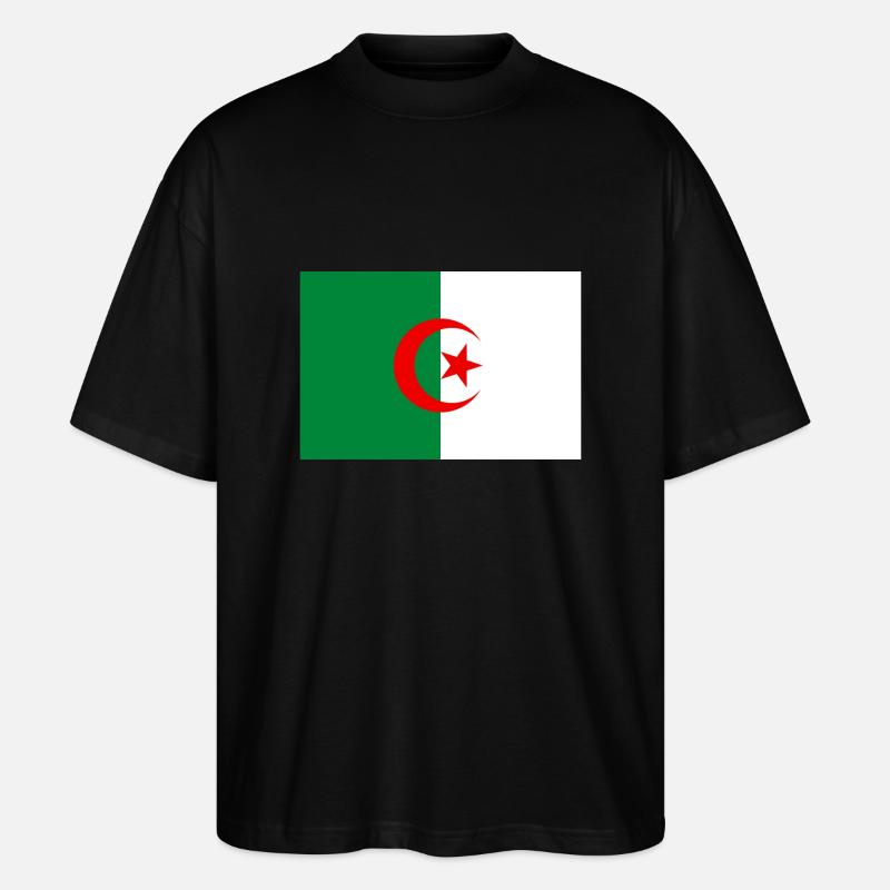 Algerien Flagge - Stanley/Stella Oversized Unisex Bio T-Shirt Blaster 2.0 - Schwarz