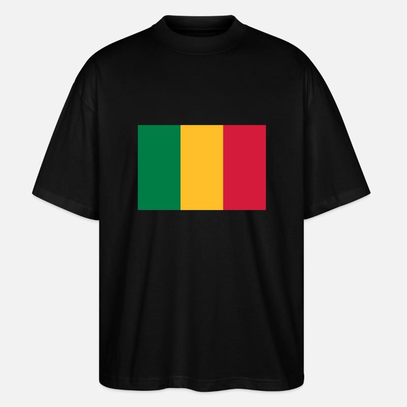 drapeau_mali - T-shirt bio Blaster 2.0 coupe oversize Stanley/Stella Unisexe - noir