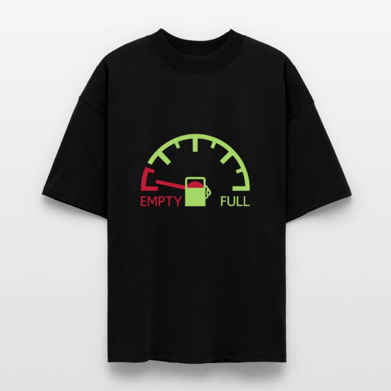 speedometer speedometer empty refuel refuel pointe Stanley/Stella Oversized Unisex Organic T-shirt Blaster 2.0