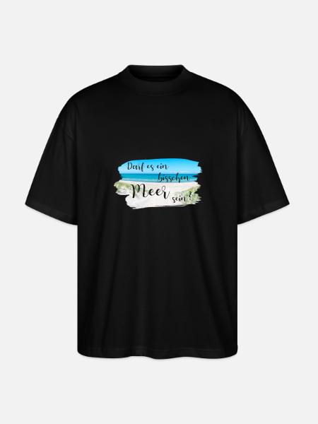 Voulez-vous de la mer? - T-shirt bio Blaster 2.0 coupe oversize Stanley/Stella Unisexe - noir