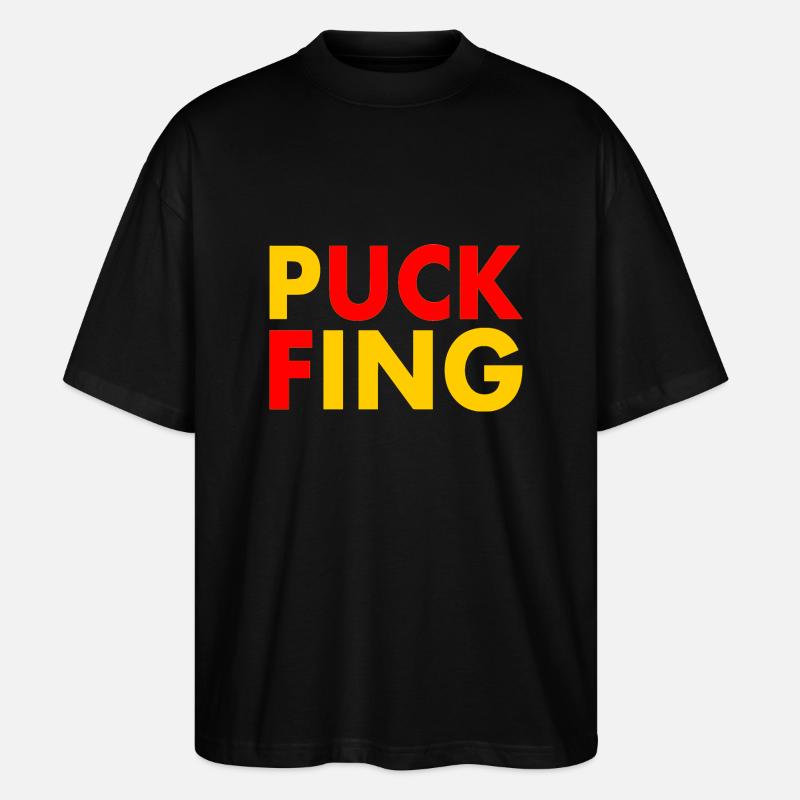 Puck fing - Stanley/Stella Oversized Unisex Bio T-Shirt Blaster 2.0 - Schwarz