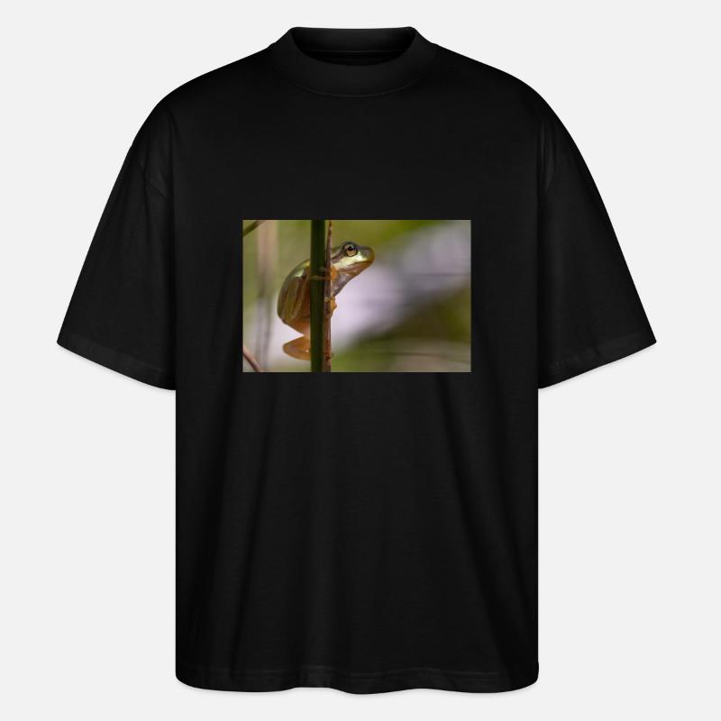 Laubfrosch - Stanley/Stella Oversized Unisex Bio T-Shirt Blaster 2.0 - Schwarz