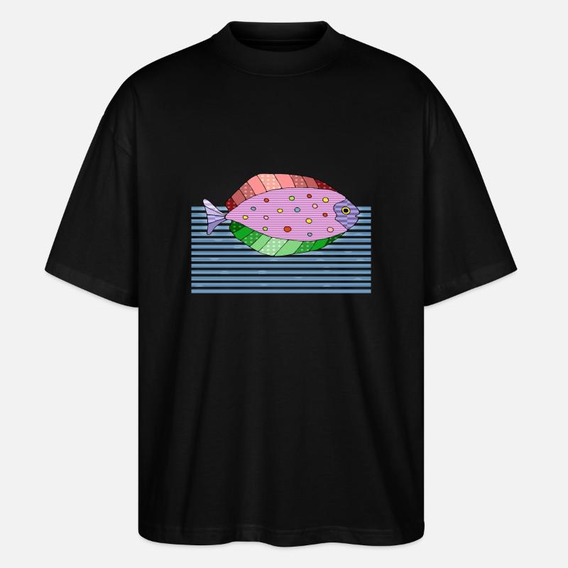 Poisson - T-shirt bio Blaster 2.0 coupe oversize Stanley/Stella Unisexe - noir