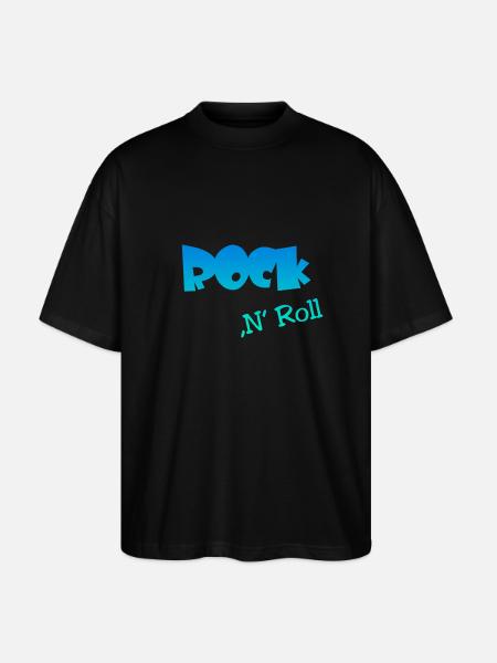 Rock n Roll - Stanley/Stella Oversized Unisex Bio T-Shirt Blaster 2.0 - Schwarz
