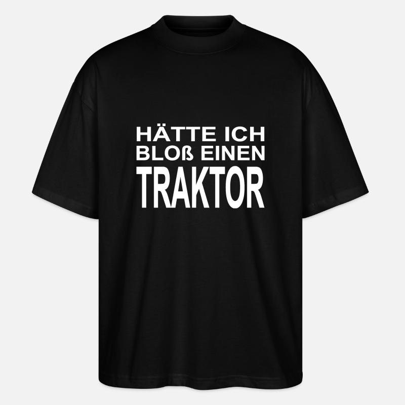 Traktor - Stanley/Stella Oversized Unisex Bio T-Shirt Blaster 2.0 - Schwarz