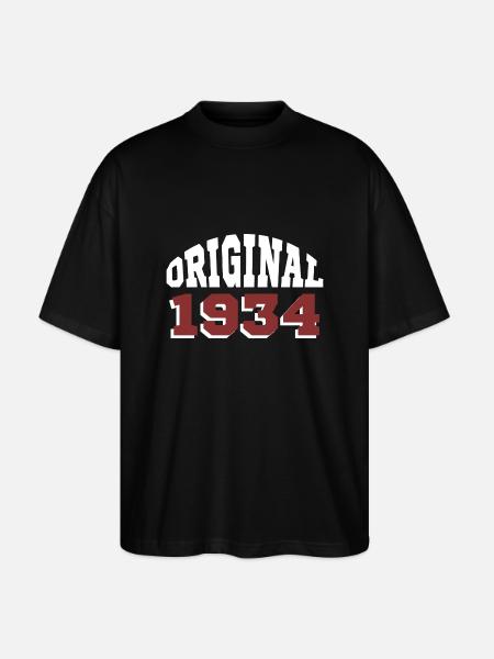 Original 1934 - Stanley/Stella Oversized Unisex Organic T-shirt Blaster 2.0 - black