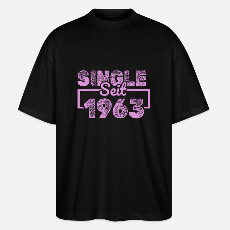 Single 1963 - Stanley/Stella Oversized Unisex Bio T-Shirt Blaster 2.0 - Schwarz