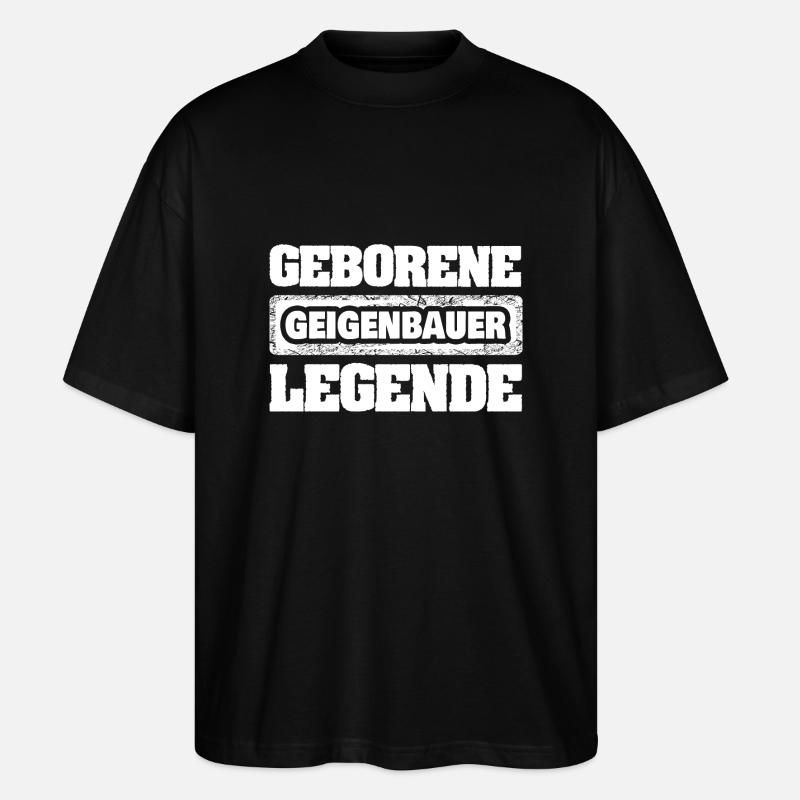 Beruf Geigenbauer - Stanley/Stella Oversized Unisex Bio T-Shirt Blaster 2.0 - Schwarz