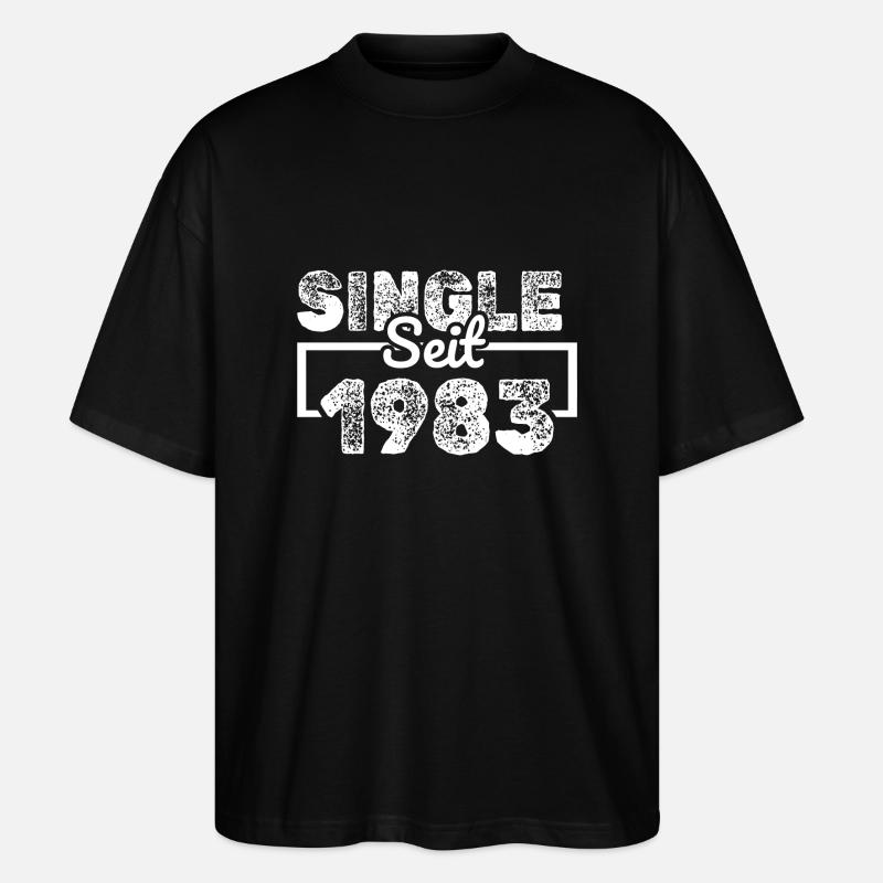 Single 1983 - Stanley/Stella Oversized Unisex Bio T-Shirt Blaster 2.0 - Schwarz
