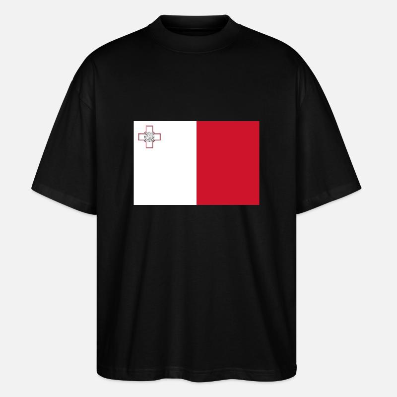 Malta - Stanley/Stella Oversized Unisex Bio T-Shirt Blaster 2.0 - Schwarz