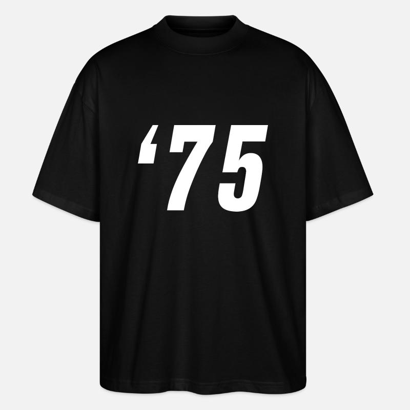1975 - Stanley/Stella Oversized Unisex Bio T-Shirt Blaster 2.0 - Schwarz