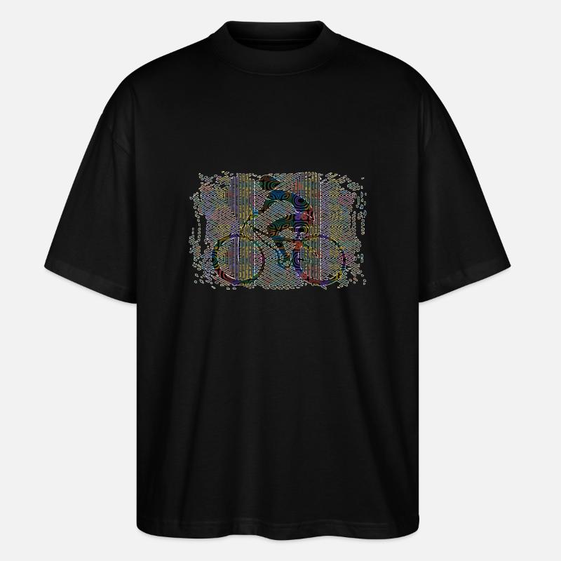 Radfahrer - Stanley/Stella Oversized Unisex Bio T-Shirt Blaster 2.0 - Schwarz