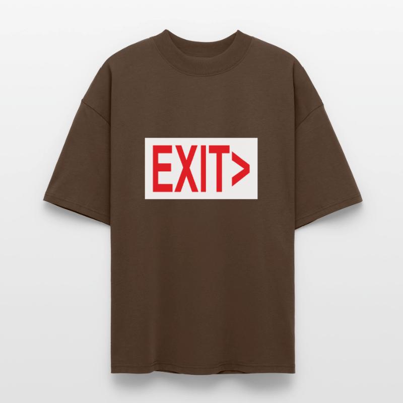Exit / Exit / Emergency Exit Stanley/Stella Oversized Unisex Organic T-shirt Blaster 2.0