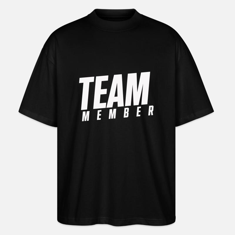 team member - Stanley/Stella Oversized Unisex Bio T-Shirt Blaster 2.0 - Schwarz