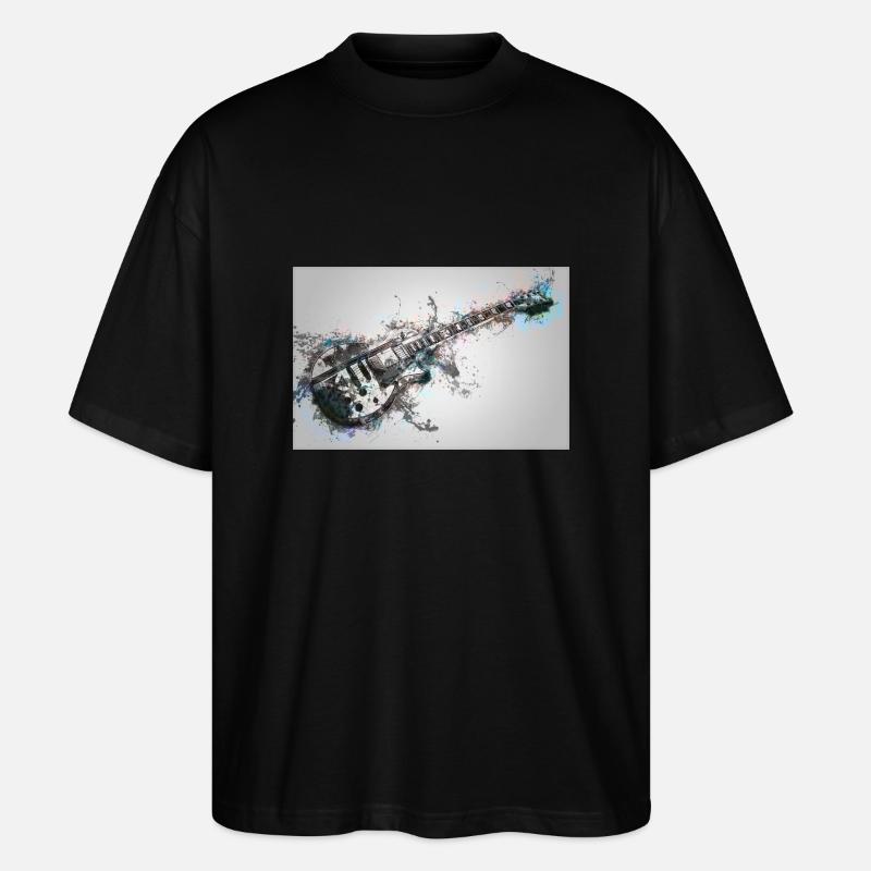 Electro Guitar - Stanley/Stella Oversized Unisex Organic T-shirt Blaster 2.0 - black