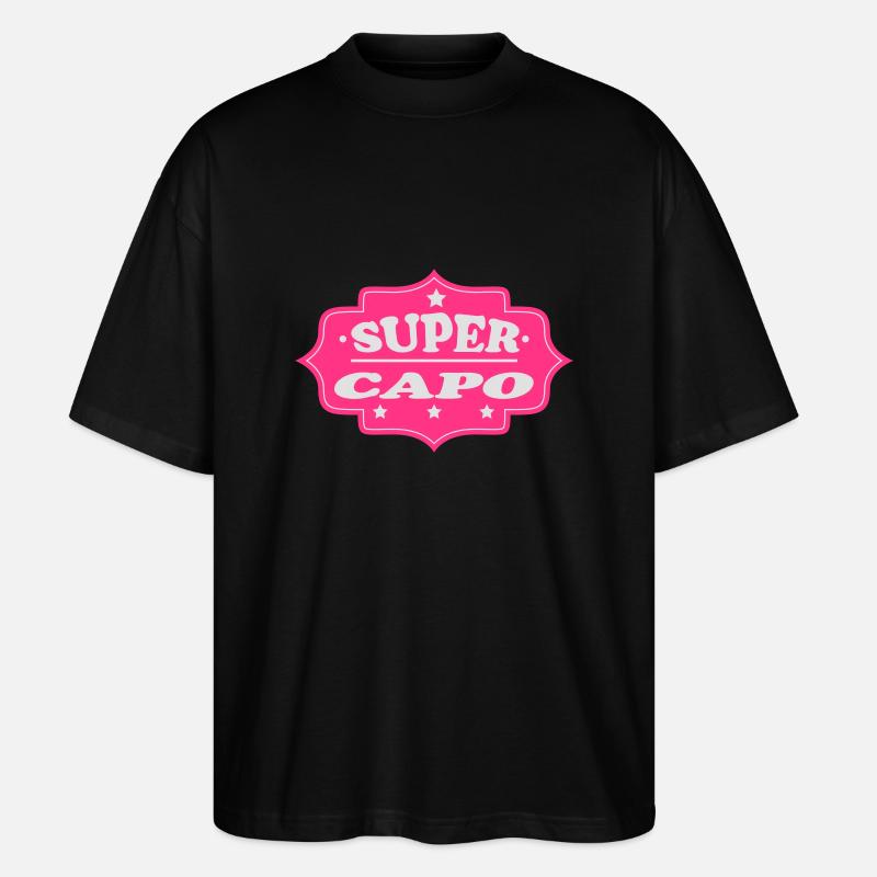 Super capo 111 - T-shirt bio Blaster 2.0 coupe oversize Stanley/Stella Unisexe - noir