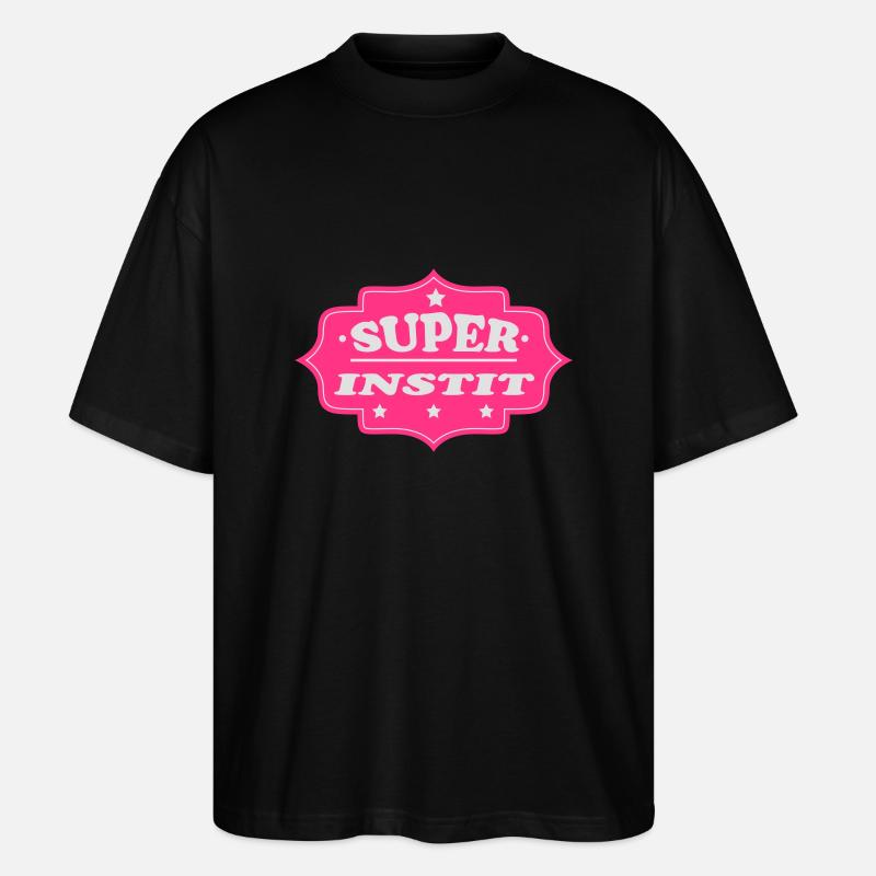 Super instit - Stanley/Stella Oversized Unisex Organic T-shirt Blaster 2.0 - black