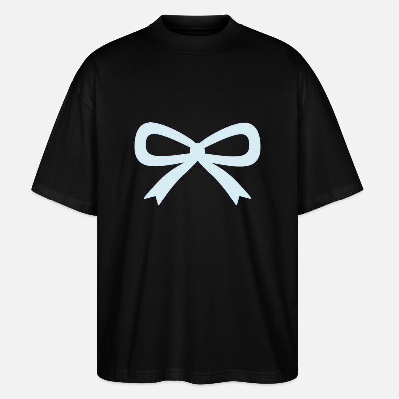 Noeud bleu clair - T-shirt bio Blaster 2.0 coupe oversize Stanley/Stella Unisexe - noir