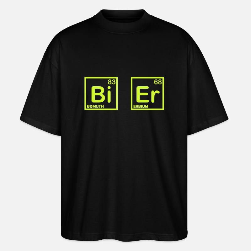 bier formel - Stanley/Stella Oversized Unisex Bio T-Shirt Blaster 2.0 - Schwarz