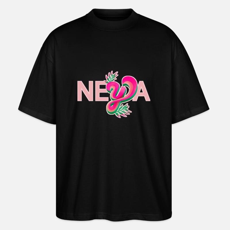 Naya name rosa - Stanley/Stella Oversized Unisex Bio T-Shirt Blaster 2.0 - Schwarz