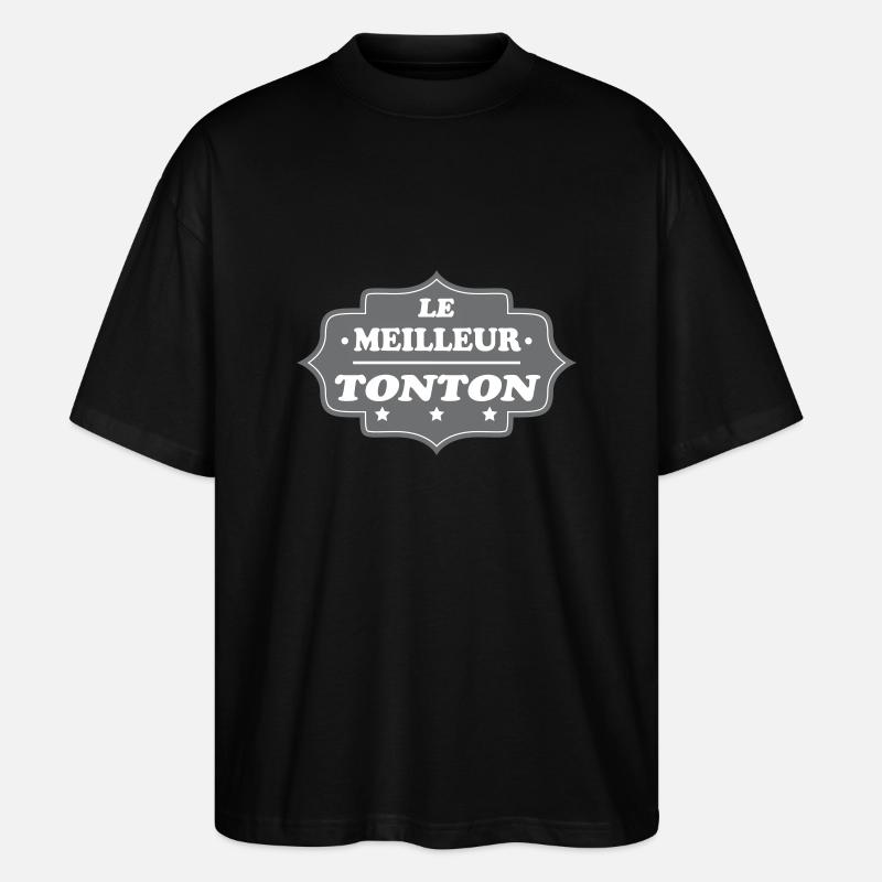 LE MEILLEUR TONTON 18 - T-shirt bio Blaster 2.0 coupe oversize Stanley/Stella Unisexe - noir