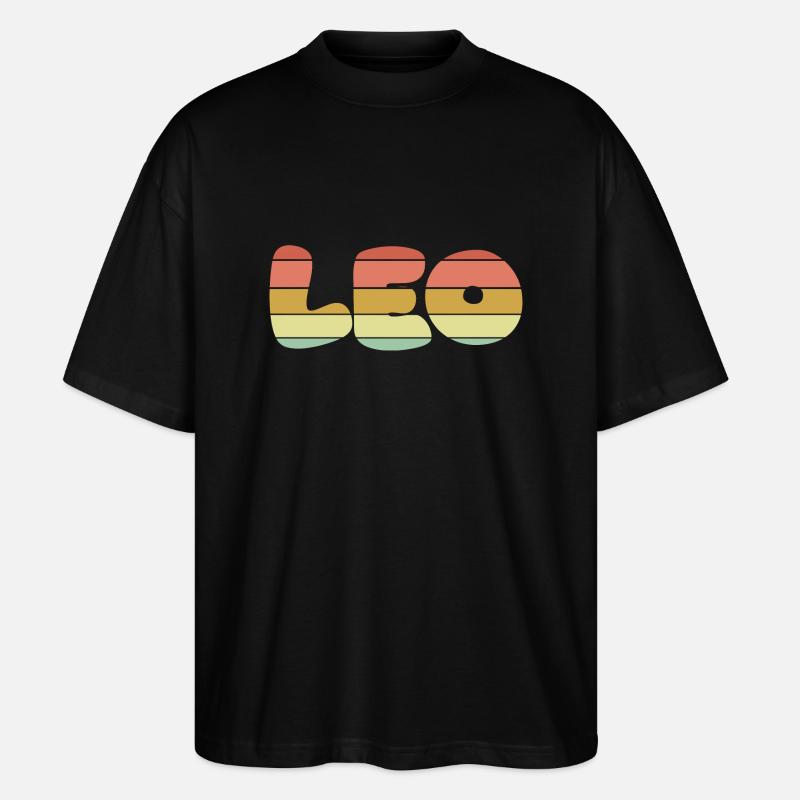 Leo sunset texture - Stanley/Stella Oversized Unisex Bio T-Shirt Blaster 2.0 - Schwarz