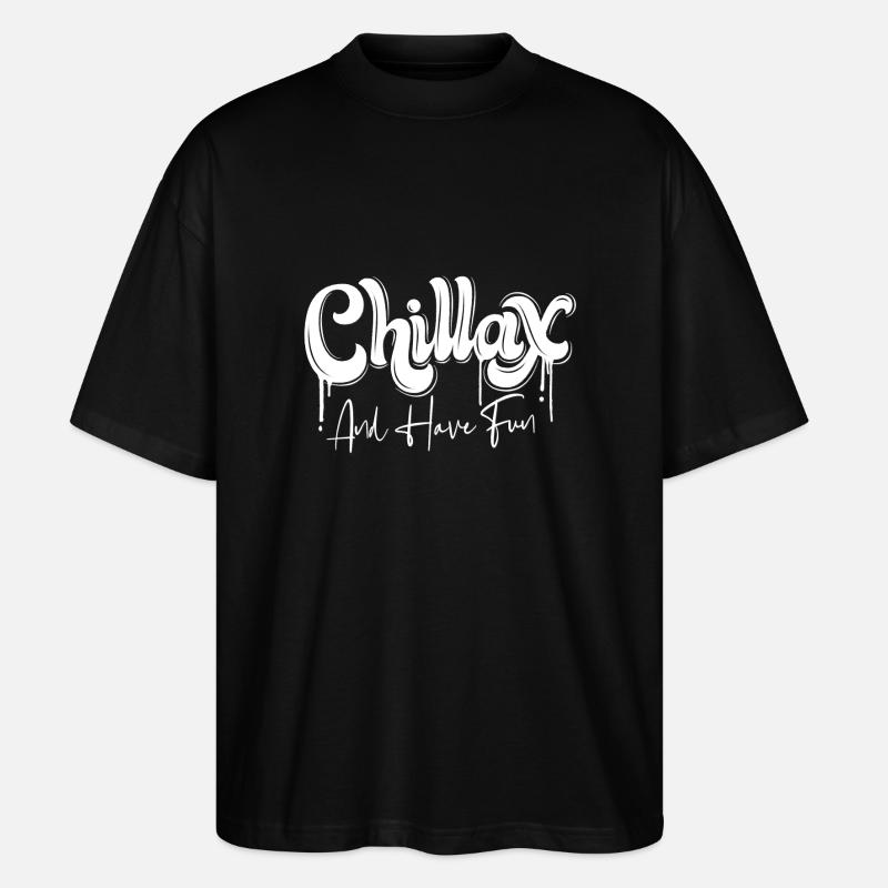 Chill - Stanley/Stella Oversized Unisex Bio T-Shirt Blaster 2.0 - Schwarz