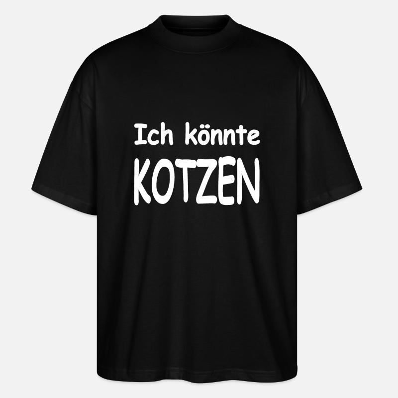 Kotzen - Stanley/Stella Oversized Unisex Bio T-Shirt Blaster 2.0 - Schwarz