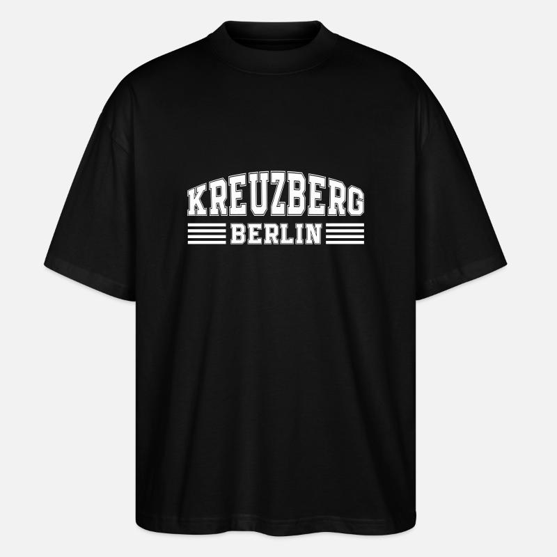 berlin kreuzberg - Stanley/Stella Oversized Unisex Bio T-Shirt Blaster 2.0 - Schwarz