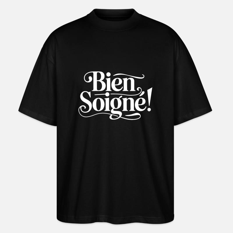 Bien Soigné - T-shirt bio Blaster 2.0 coupe oversize Stanley/Stella Unisexe - noir