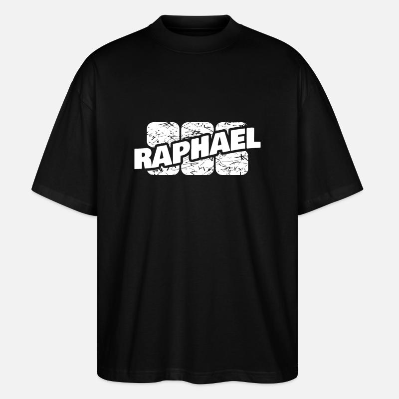 Gift for Raphael - Stanley/Stella Oversized Unisex Organic T-shirt Blaster 2.0 - black