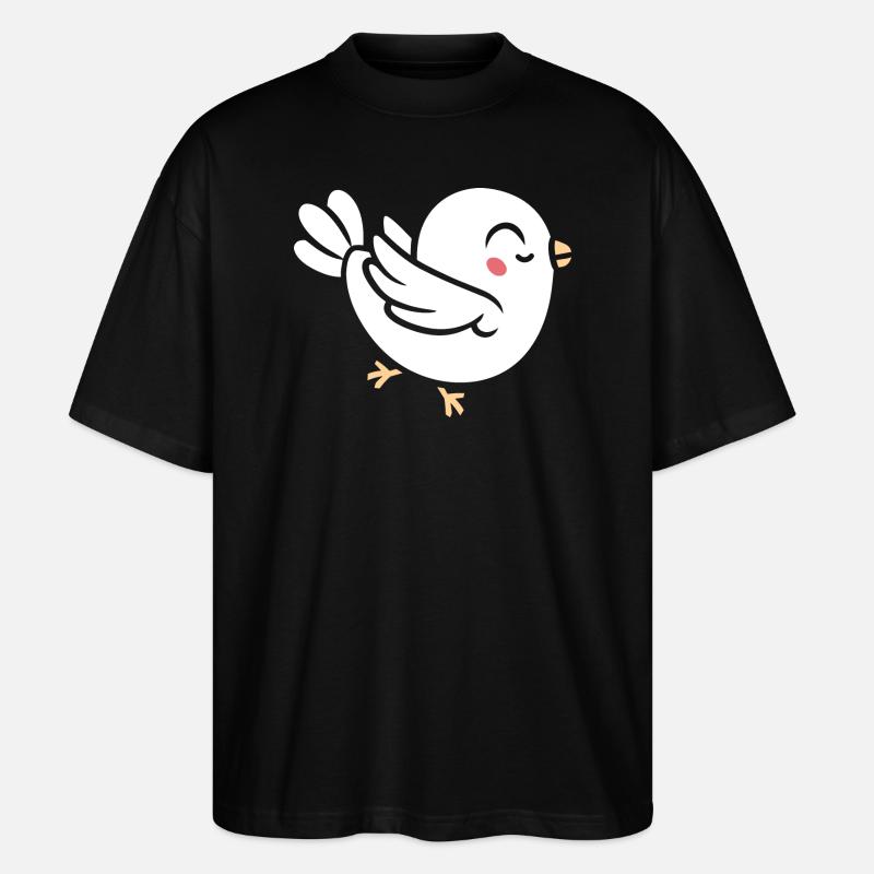 Taube - Stanley/Stella Oversized Unisex Bio T-Shirt Blaster 2.0 - Schwarz
