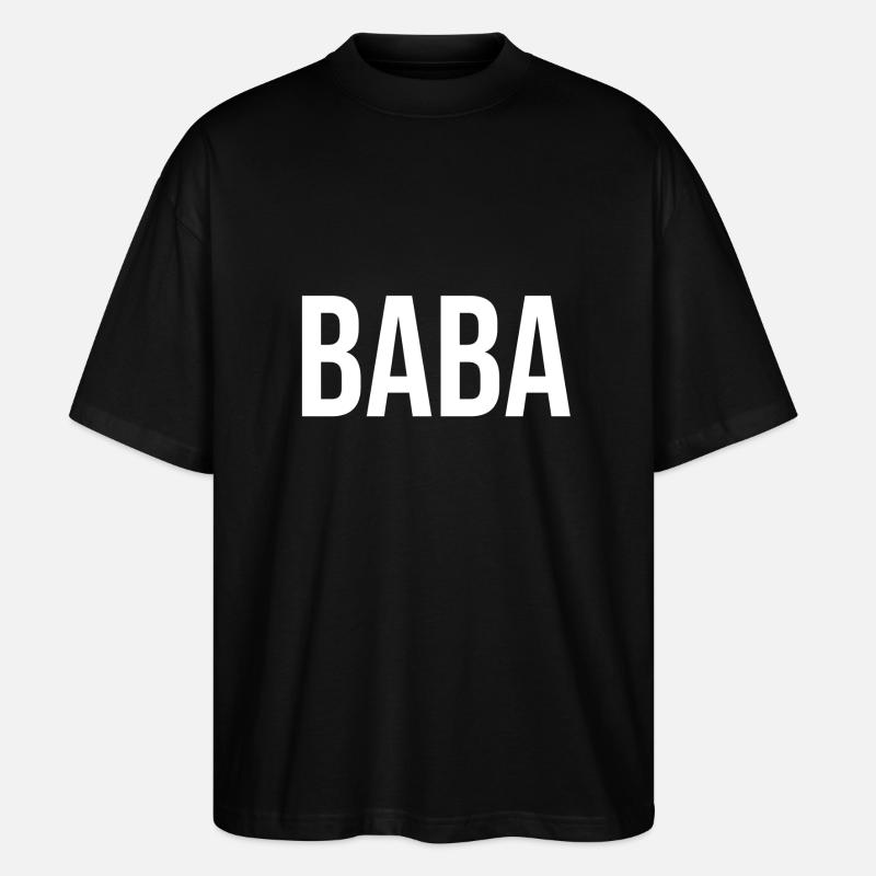 BABA weiss - Stanley/Stella Oversized Unisex Bio T-Shirt Blaster 2.0 - Schwarz