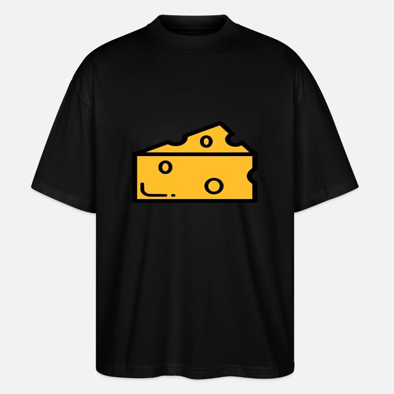 cheese - Stanley/Stella Oversized Unisex Organic T-shirt Blaster 2.0 - black