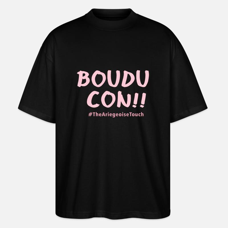 Boudu con ! - T-shirt bio Blaster 2.0 coupe oversize Stanley/Stella Unisexe - noir