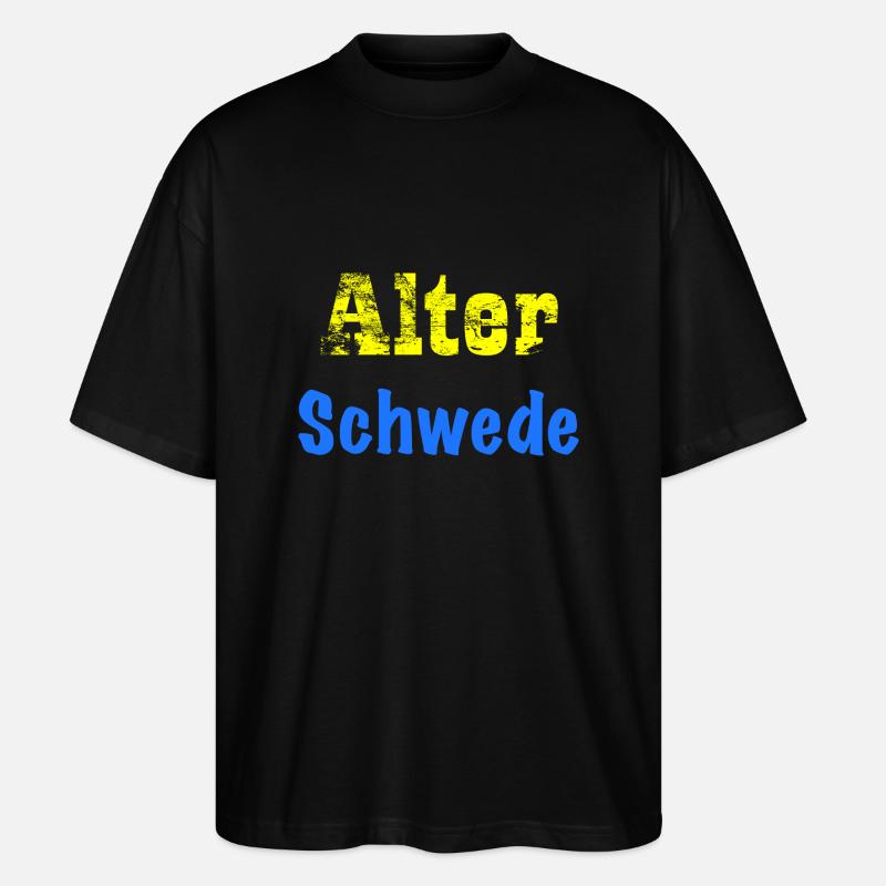 Alter Schwede - Stanley/Stella Oversized Unisex Bio T-Shirt Blaster 2.0 - Schwarz