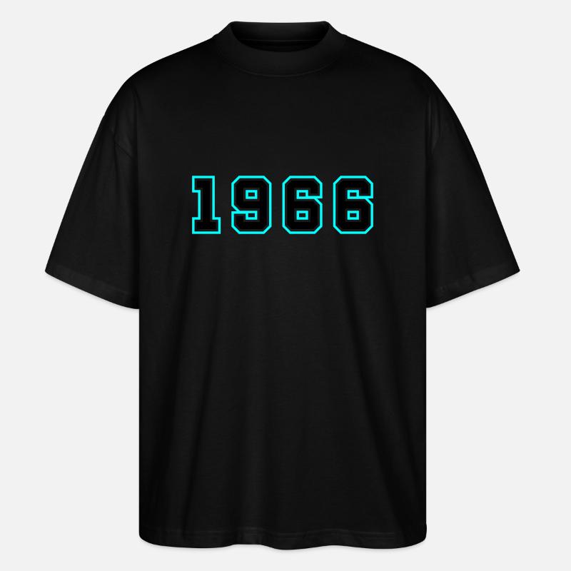 1966 Année Anniversaire - T-shirt bio Blaster 2.0 coupe oversize Stanley/Stella Unisexe - noir