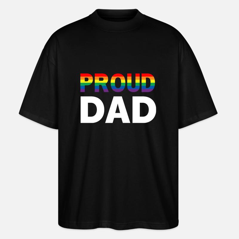 Fierté de papa - T-shirt bio Blaster 2.0 coupe oversize Stanley/Stella Unisexe - noir