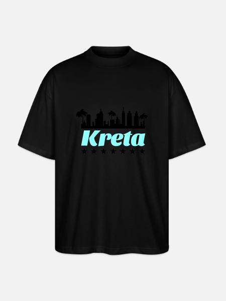 Crète - T-shirt bio Blaster 2.0 coupe oversize Stanley/Stella Unisexe - noir