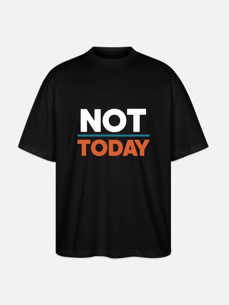 Not Today - T-shirt bio Blaster 2.0 coupe oversize Stanley/Stella Unisexe - noir