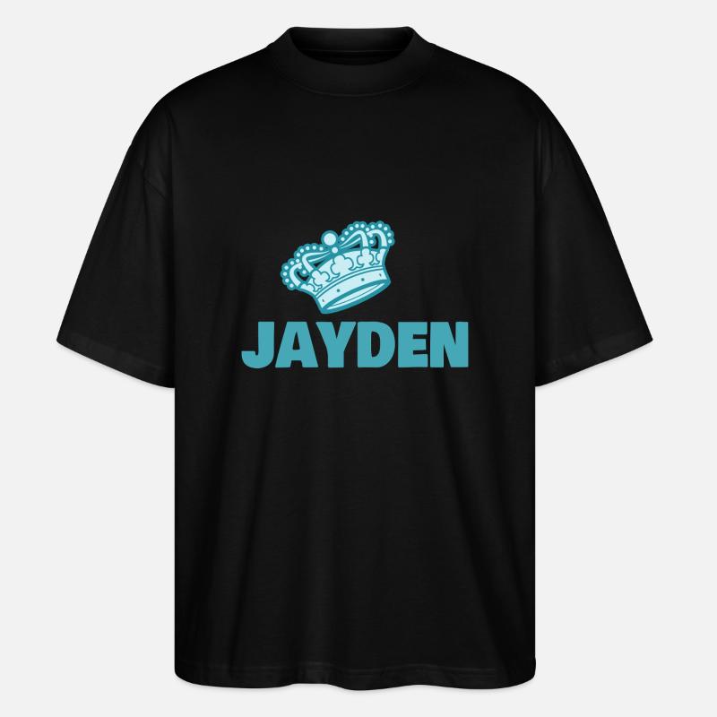 Jayden as a first name - Stanley/Stella Oversized Unisex Organic T-shirt Blaster 2.0 - black