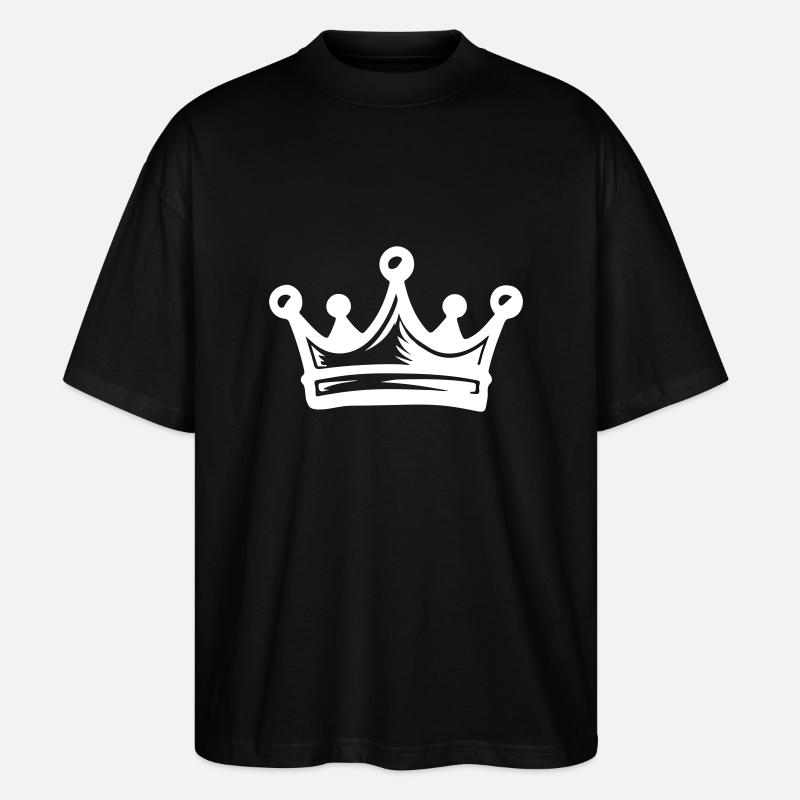 Krone König - Stanley/Stella Oversized Unisex Bio T-Shirt Blaster 2.0 - Schwarz