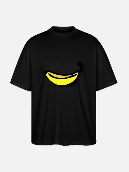 Banana - Stanley/Stella Oversized Unisex Organic T-shirt Blaster 2.0 - black