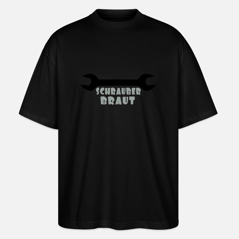 Schrauber-Braut - Stanley/Stella Oversized Unisex Bio T-Shirt Blaster 2.0 - Schwarz